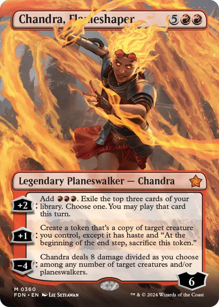 Chandra Flameshaper (Borderless) [Foundations] - MTG Single