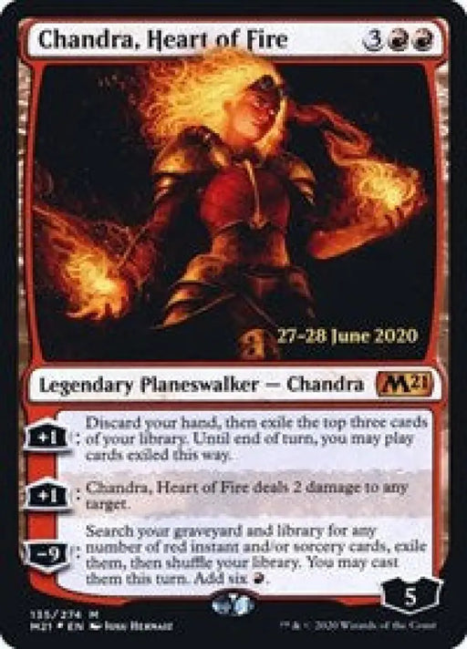 Chandra, Heart of Fire (135) [Prerelease Cards]