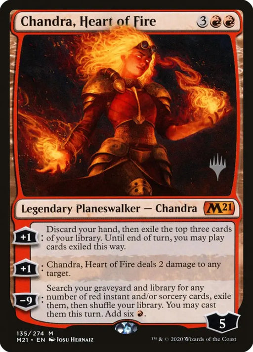 Chandra Heart of Fire (Promo Pack) [Core Set 2021 Promos] - MTG Single