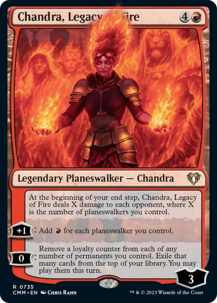 Chandra Legacy of Fire [Commander Masters] - MTG Single