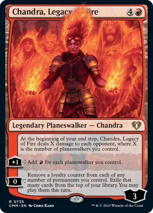 Chandra Legacy of Fire [Commander Masters] - MTG Single