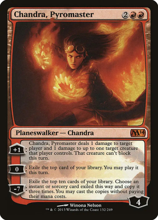 Chandra Pyromaster [Magic 2014] - MTG Single