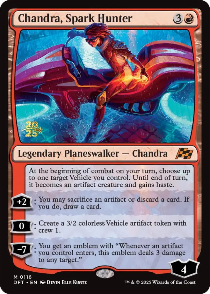 Chandra Spark Hunter [Aetherdrift Prerelease Promos] - MTG Single