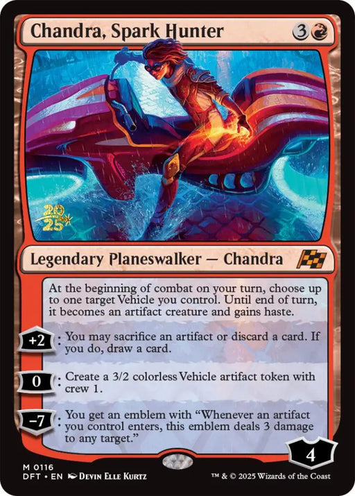 Chandra Spark Hunter [Aetherdrift Prerelease Promos] - MTG Single