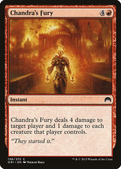 Chandra’s Fury [Magic Origins] - MTG Single
