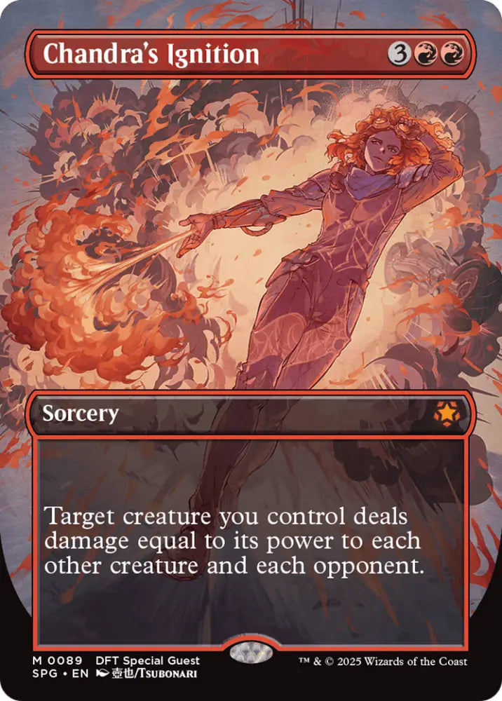 Chandra’s Ignition (Borderless) [Aetherdrift Special Guests] - MTG Single