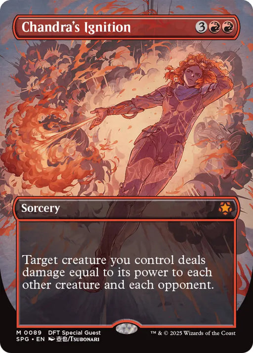 Chandra’s Ignition (Borderless) [Aetherdrift Special Guests] - MTG Single