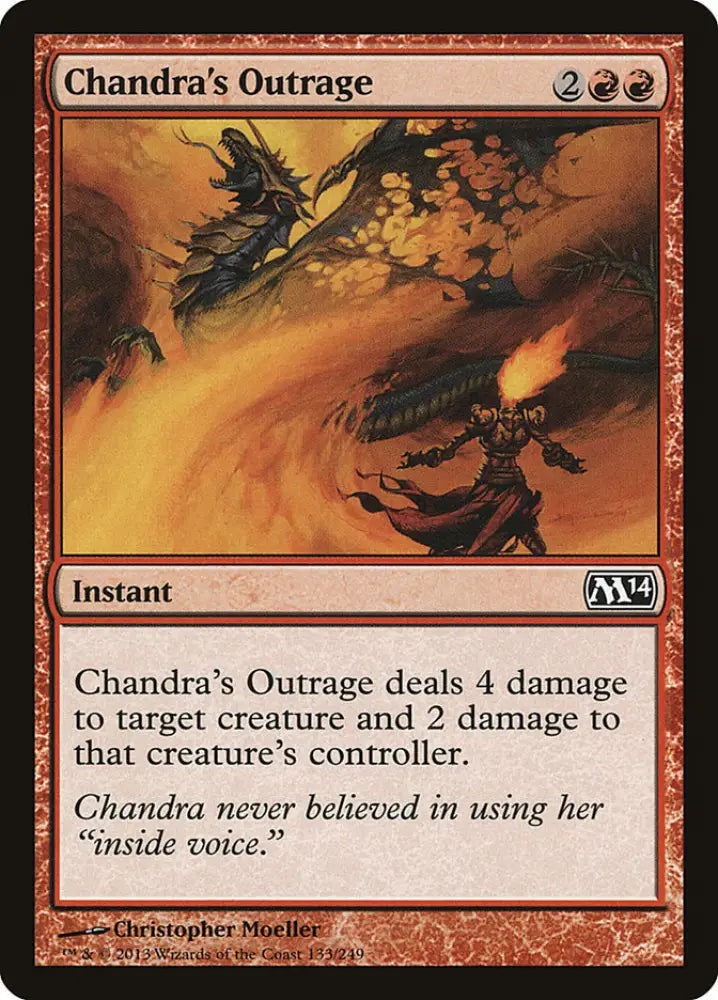 Chandra’s Outrage [Magic 2014] - MTG Single