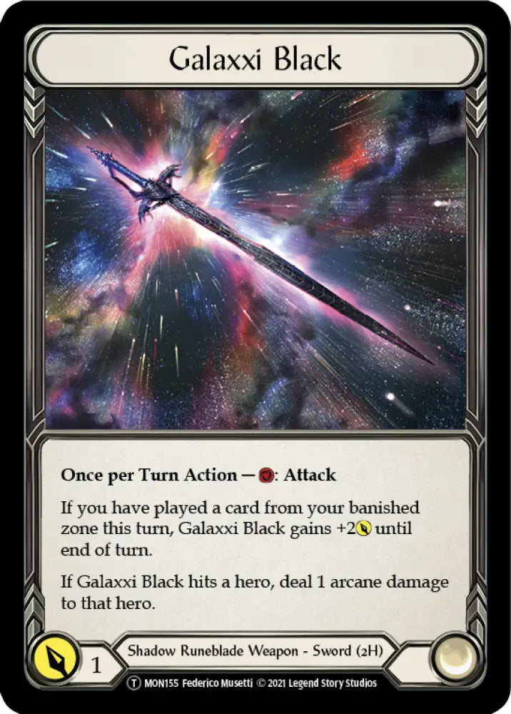 Chane // Galaxxi Black [Monarch Unlimited] Unlimited Normal - Flesh And Blood Single