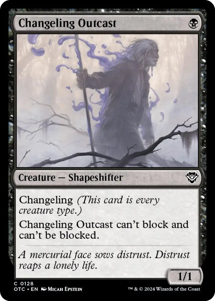 Changeling Outcast [Outlaws of Thunder Junction Commander] - MTG Single