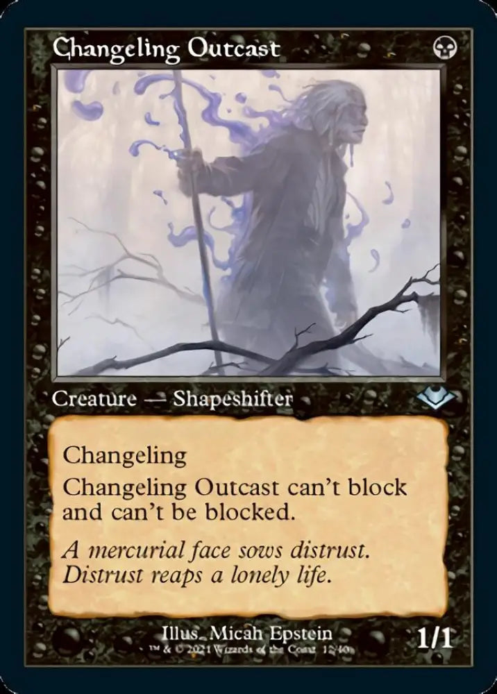 Changeling Outcast (Retro Foil Etched) [Modern Horizons] - MTG Single
