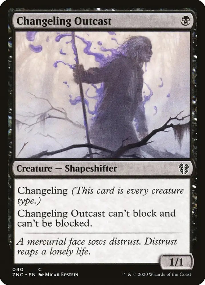 Changeling Outcast [Zendikar Rising Commander] - MTG Single