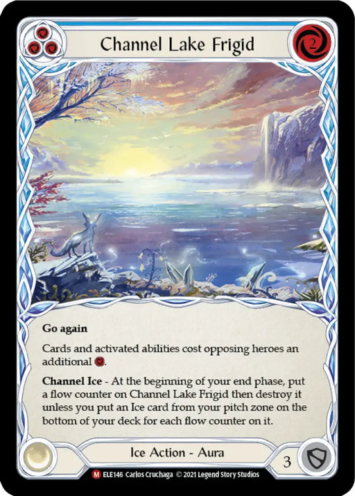 Channel Lake Frigid (Alternate Art) [Tales of Aria 1st Edition] 1st Edition Rainbow Foil - Flesh And Blood Single