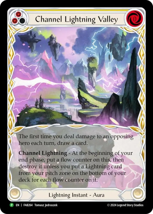 Channel Lightning Valley [FAB264] (Promo) Cold Foil - Flesh And Blood Single