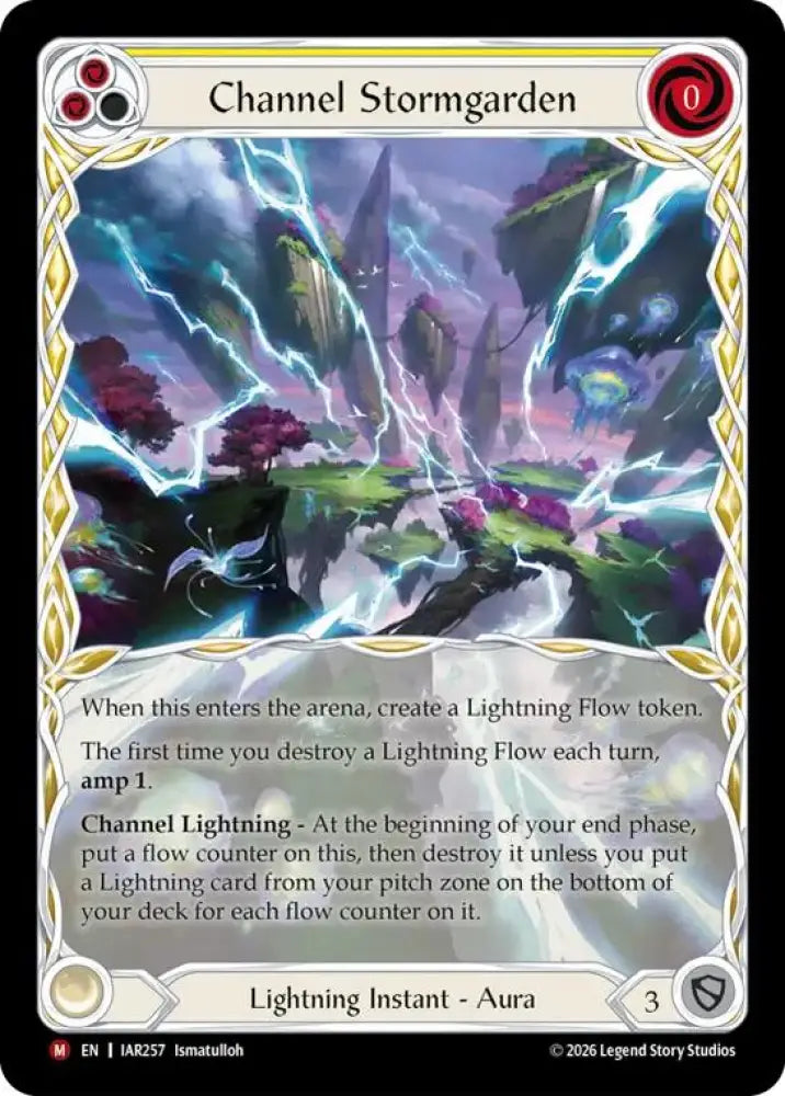 Channel Stormgarden (Extended Art) (IAR257) [Usurp the Shadow Throne]