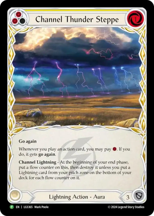 Channel Thunder Steppe (Cold Foil) [LGS365] (Promo) Cold Foil - Flesh And Blood Single