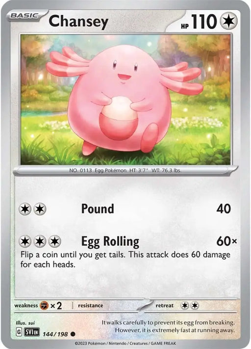 Chansey (144/198) [Scarlet & Violet: Base Set] - Pokemon Single