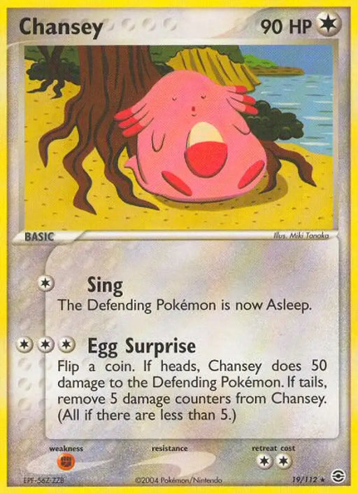Chansey (19/112) [EX: FireRed & LeafGreen] - Pokemon Single