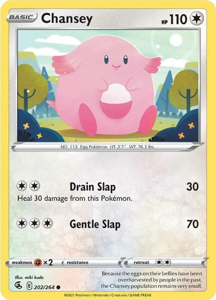 Chansey (202/264) [Sword & Shield: Fusion Strike] - Pokemon Single