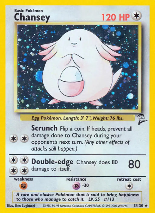 Chansey (3/130) [Base Set 2] - Pokemon Single