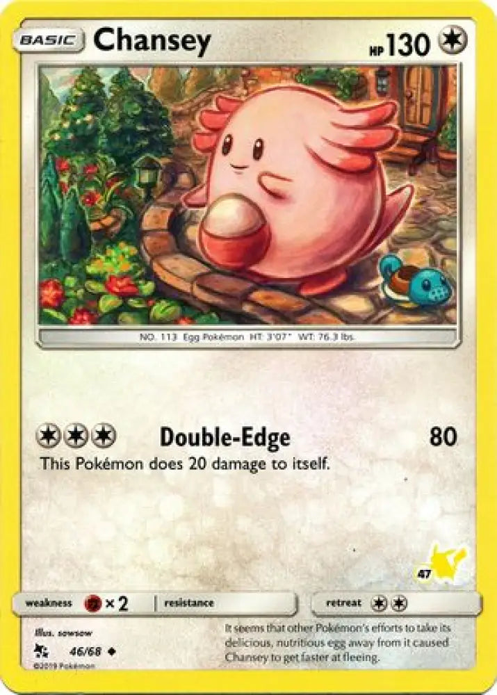 Chansey (46/68) (Pikachu Stamp #47) [Battle Academy 2020] - Pokemon Single