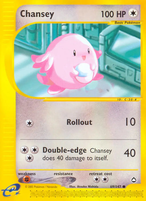 Chansey (69/147) [Aquapolis] - Pokemon Single