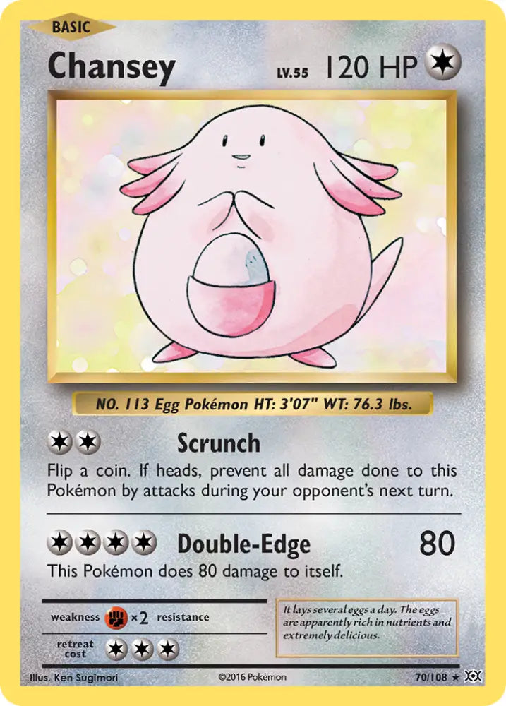 Chansey (70/108) [XY: Evolutions] - Pokemon Single