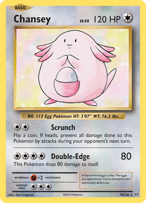 Chansey (70/108) [XY: Evolutions] - Pokemon Single