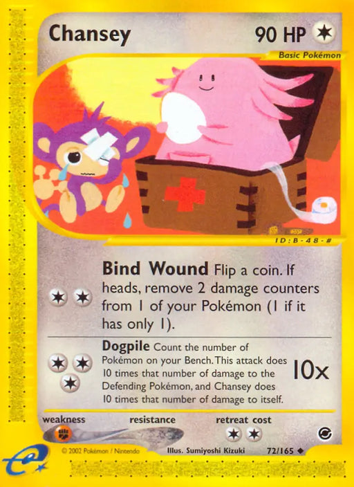 Chansey (72/165) [Expedition: Base Set] - Pokemon Single