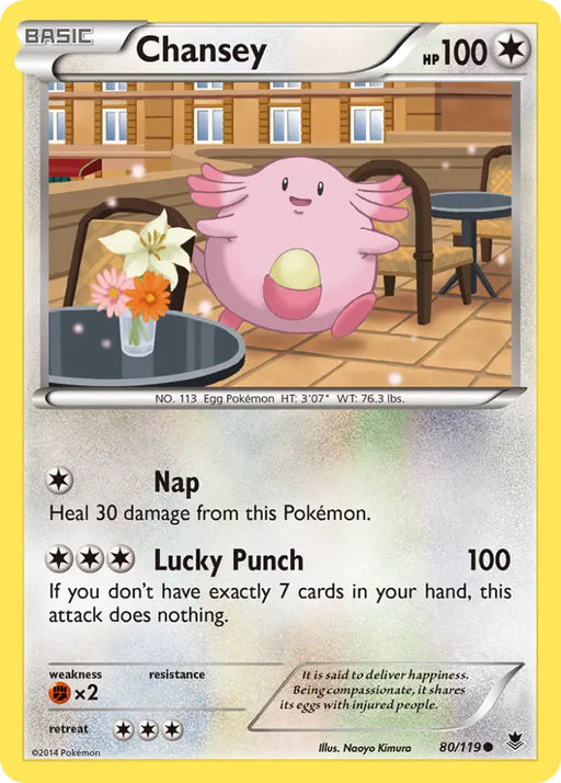 Chansey (80/119) [XY: Phantom Forces] - Pokemon Single
