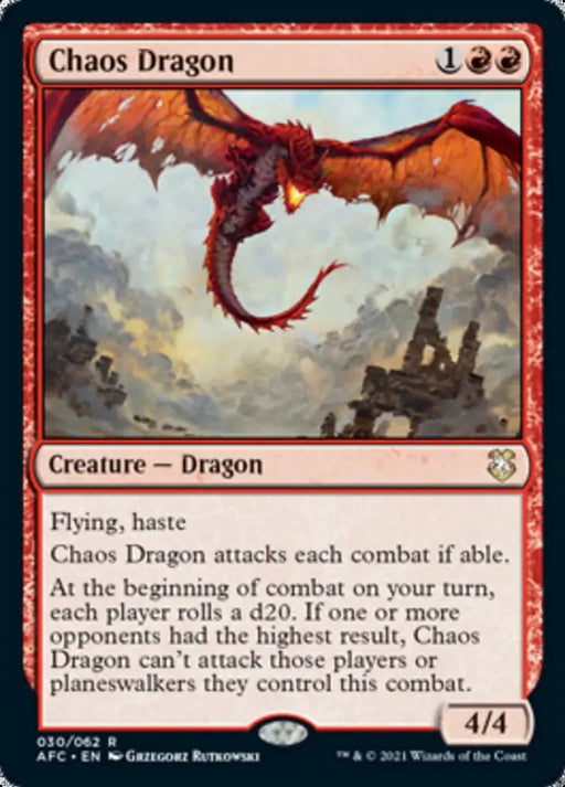Chaos Dragon [Dungeons & Dragons: Adventures in the Forgotten Realms Commander] - MTG Single