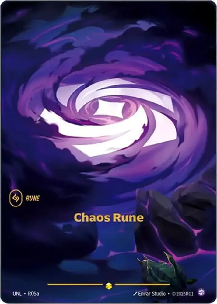 Chaos Rune (Alternate Art) (R05a) [Unleashed]