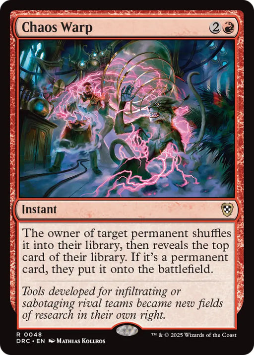 Chaos Warp [Aetherdrift Commander] - MTG Single