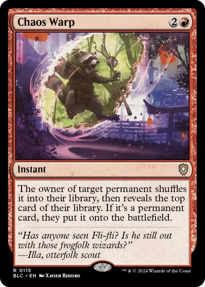 Chaos Warp [Bloomburrow Commander] - MTG Single