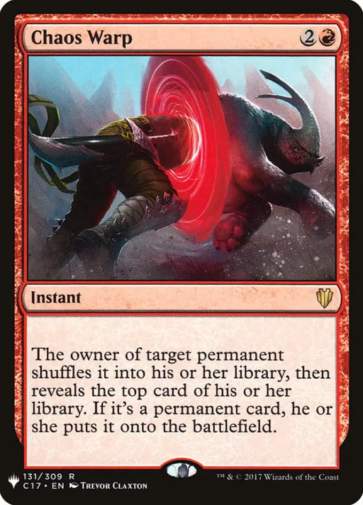 Chaos Warp (C17) [The List] - MTG Single