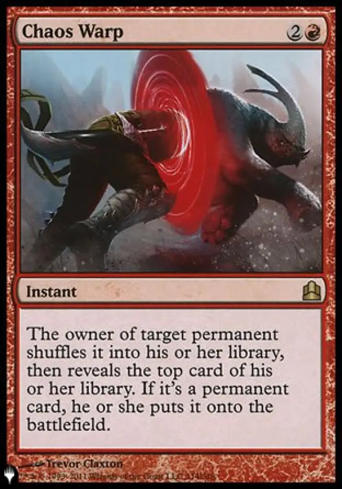 Chaos Warp (CMD) [The List] - MTG Single