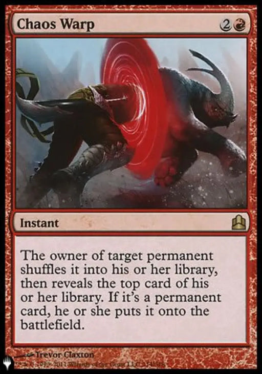 Chaos Warp (CMD) [The List] - MTG Single