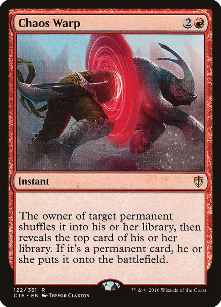 Chaos Warp [Commander 2016] - MTG Single