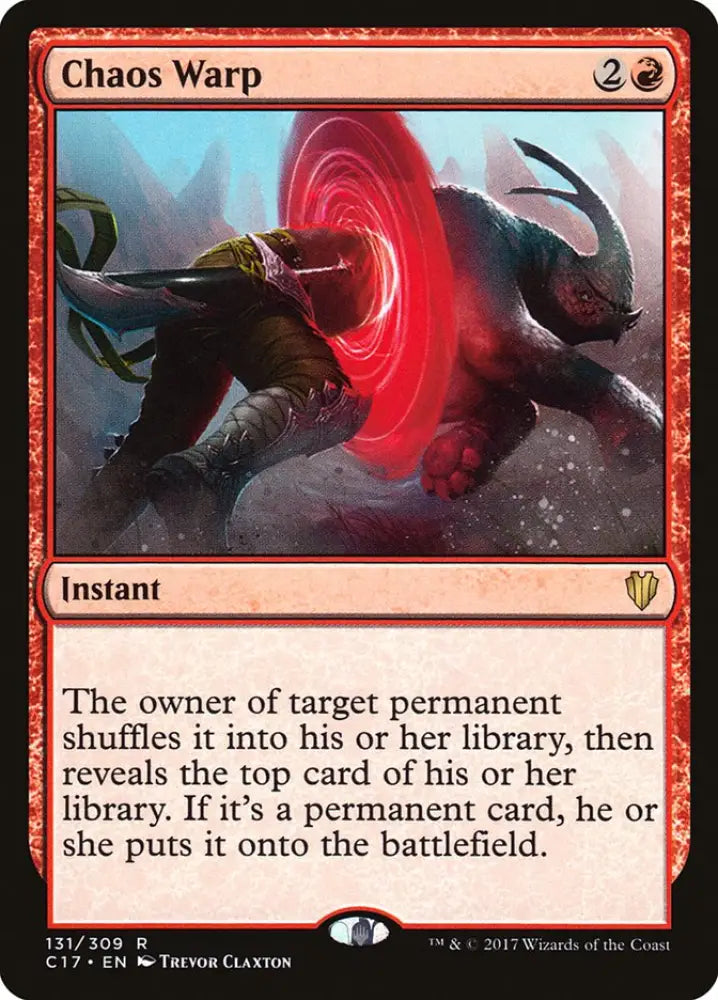 Chaos Warp [Commander 2017] - MTG Single