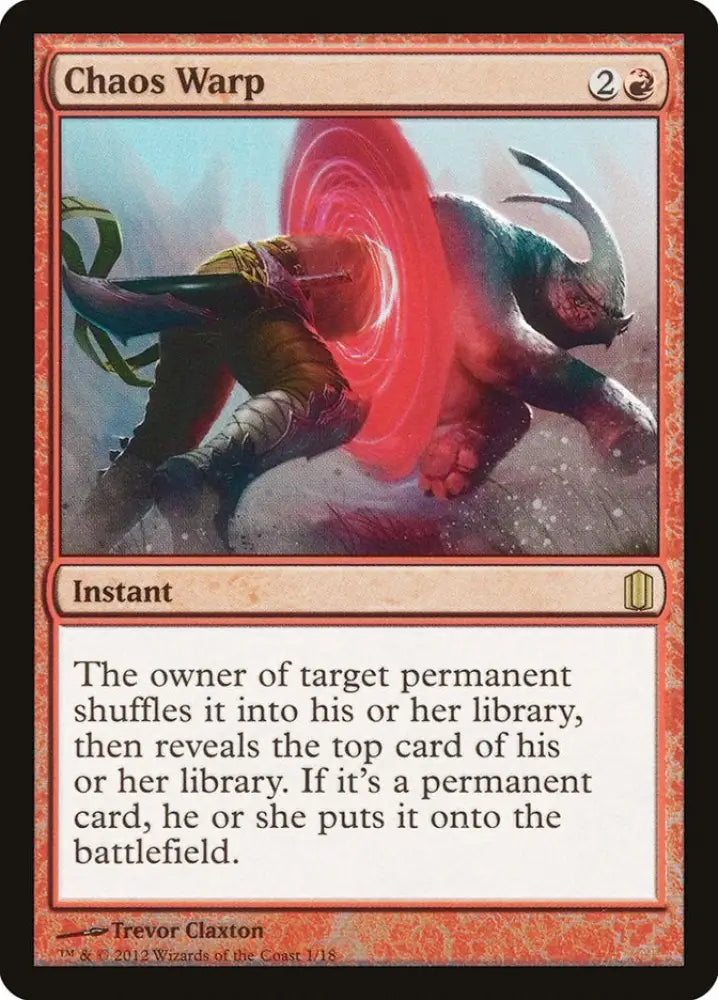 Chaos Warp [Commander’s Arsenal] - MTG Single