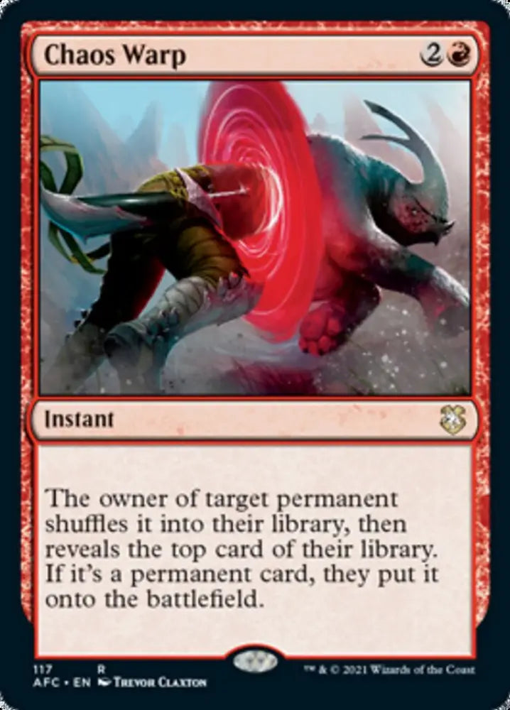 Chaos Warp [Dungeons & Dragons: Adventures in the Forgotten Realms Commander] - MTG Single