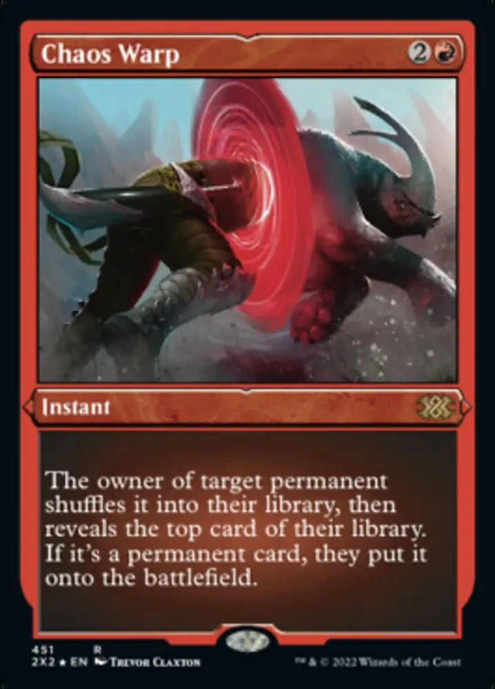 Chaos Warp (Foil Etched) [Double Masters 2022] - MTG Single
