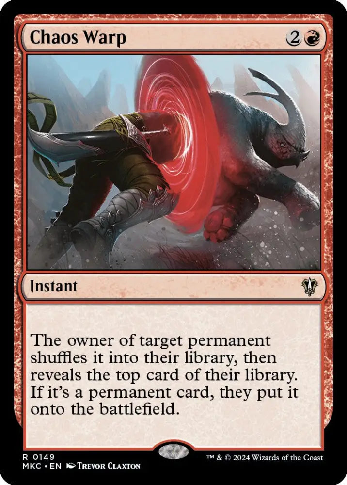 Chaos Warp [Murders at Karlov Manor Commander] - MTG Single