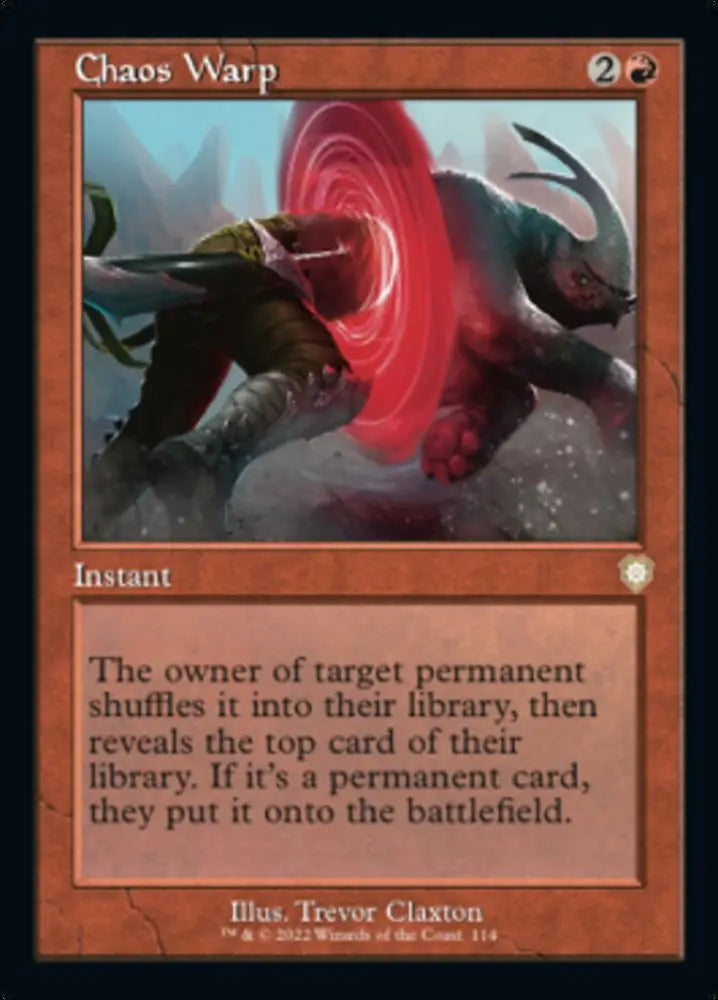 Chaos Warp (Retro) [The Brothers’ War Commander] - MTG Single