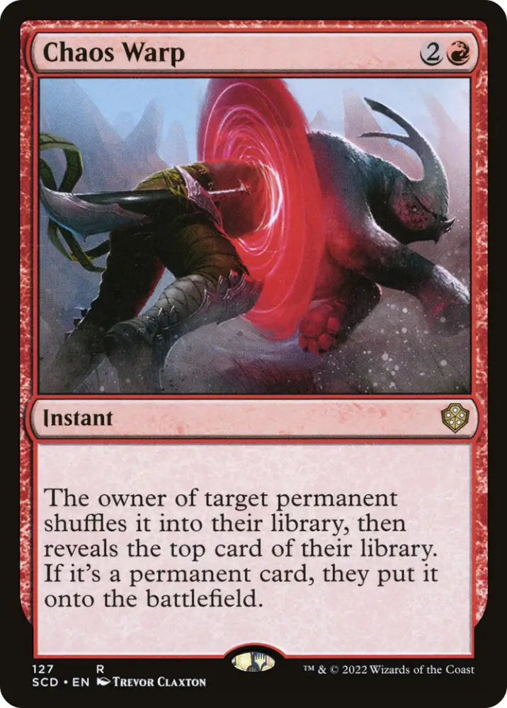 Chaos Warp [Starter Commander Decks] - MTG Single