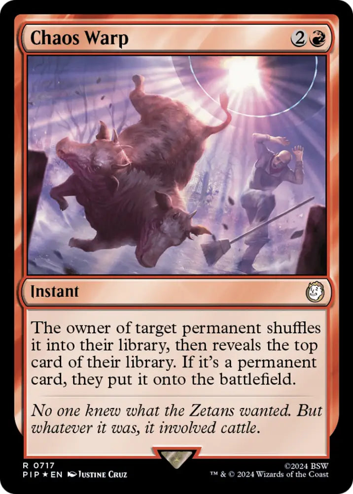Chaos Warp (Surge Foil) [Fallout] - MTG Single