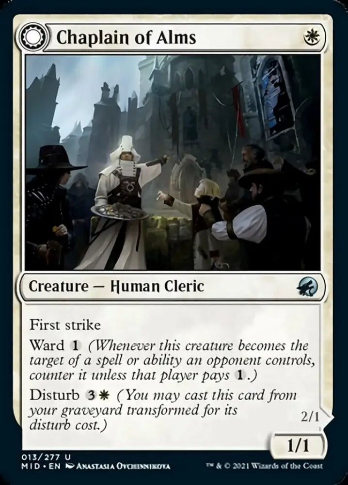 Chaplain of Alms // Chapel Shieldgeist [Innistrad: Midnight Hunt] - MTG Single