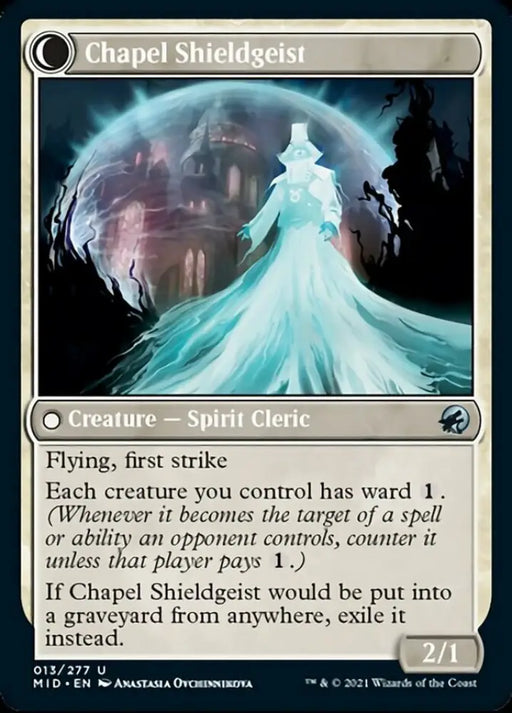 Chaplain of Alms // Chapel Shieldgeist [Innistrad: Midnight Hunt] - MTG Single