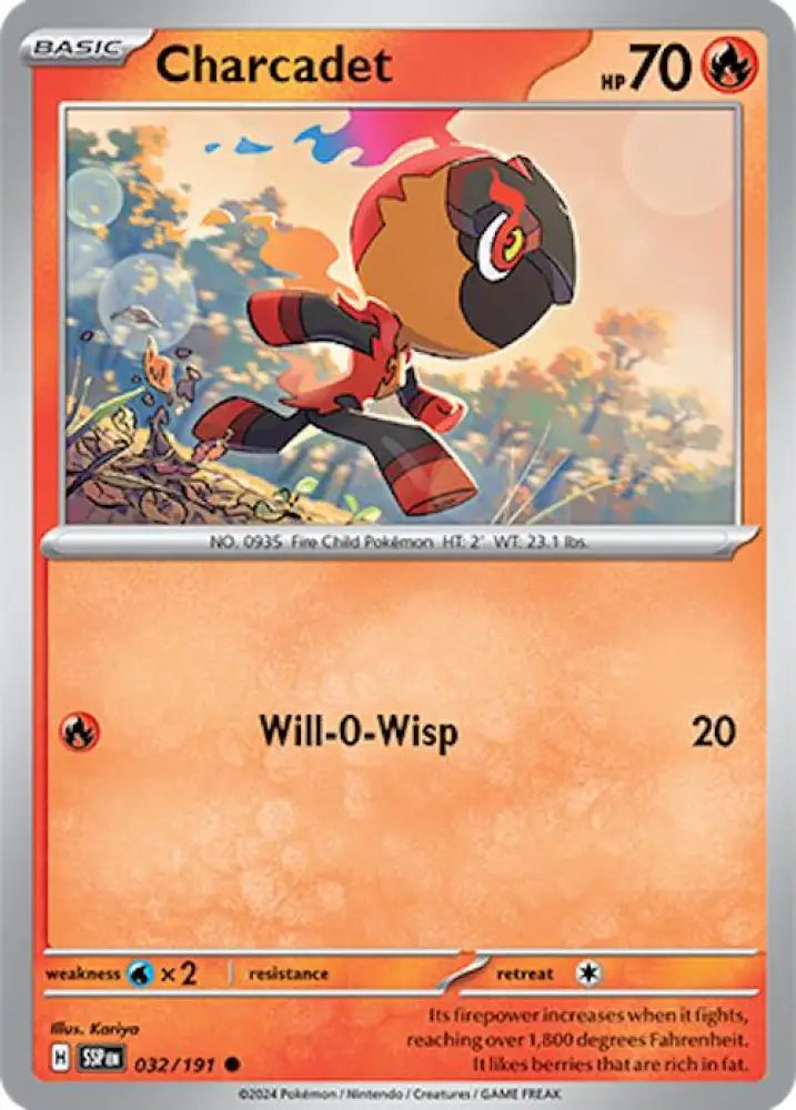 Charcadet (032/191) [Scarlet & Violet: Surging Sparks] - Pokemon Single
