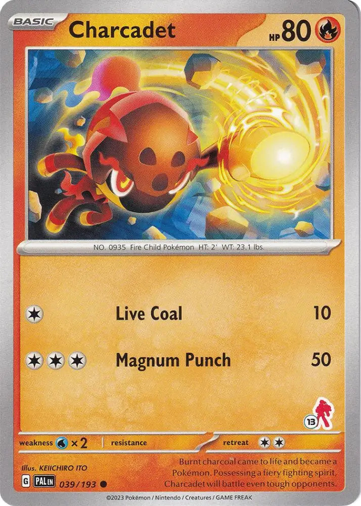 Charcadet (039/193) (Armarouge Stamp #13) [Battle Academy 2024] - Pokemon Single